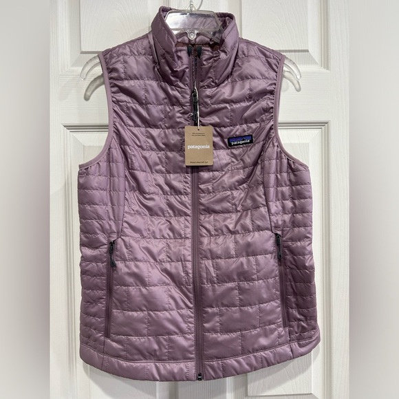 Patagonia Women’s M Medium Nano Puff Insulated Vest Stormy Mauve Pink NWT Puffy - Picture 1 of 7